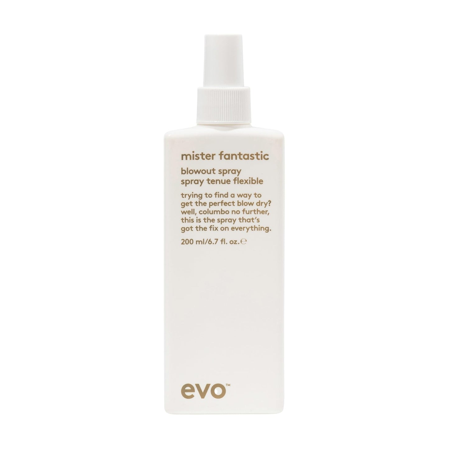 EVO Mister Fantastic Blowout Spray - Improves Style, Builds Body & Reduces Blow-Drying Time - Heat Protection Styling Spray - 200ml / 6.8fl.oz