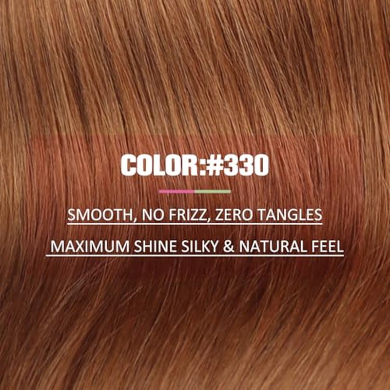 YoungSee Tape in Extensions Copper Human Hair Extensions Tape in 16 Inch Invisible Tape in Hair Extension for Women 20Pcs 50G