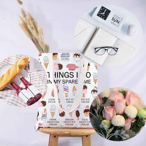 G2TUP Popsicle Lover Gift My Spare Time Ice Cream Tote Bag Soft ServeHandbag Foodie Gelato Lover Funny Dessert Lover Gift