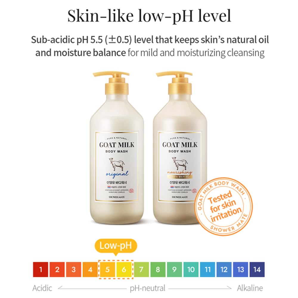 SHOWERMATE Goat Milk Body Wash (1 Pack, Original)