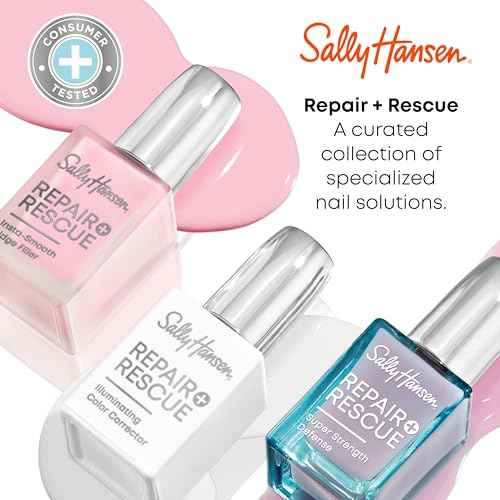 Sally Hansen Nail Treatment Repair + Rescue Insta-Smooth Ridge Filler | Contains Hyaluronic Acid | Conceals Nail Imperfections & Smooths Nail Surface