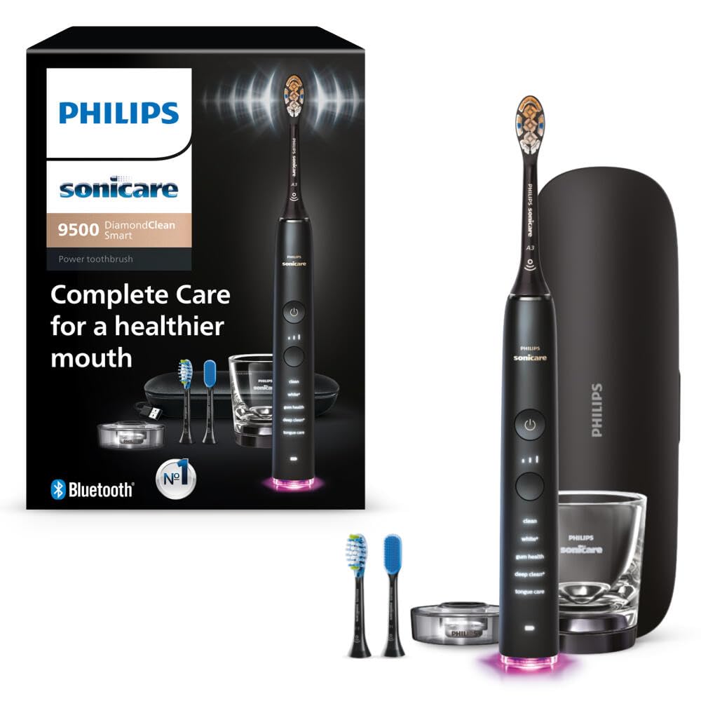 Philips Sonicare 9500 electric rechargable bluetooth diamond clean smart