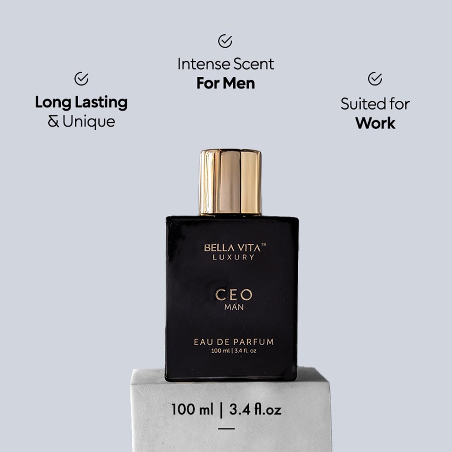 BellaVita Luxury CEO Man Perfume for Men Combo | Long-Lasting Men's Cologne with Lemon, Lavender, Tonka & Agarwood Perfume for Men | CEO Cologne for MEN
