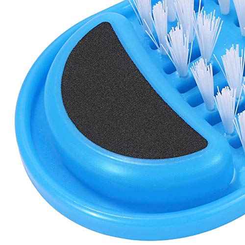 EVERMARKET Simple Feet Cleaner, Magic Foot Scrubber, Exfoliating Easy Feet Cleaning Brush, Foot Shower Spa Massager Slippers for Unisex Adults