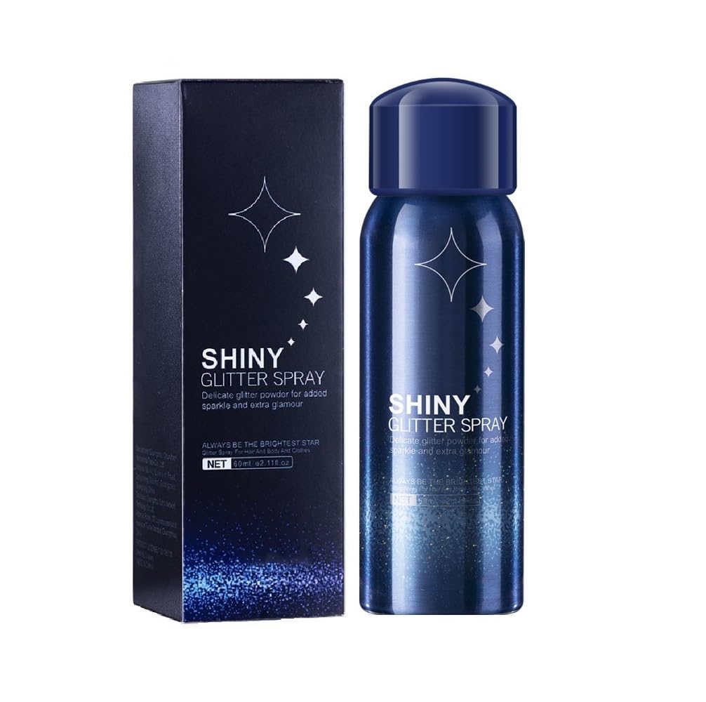 Body Glitter Spray, Perfect Hair and Body Shiny Music Festival Stage Makeup Rave Festival Clothes Glitter Spray. ﻿