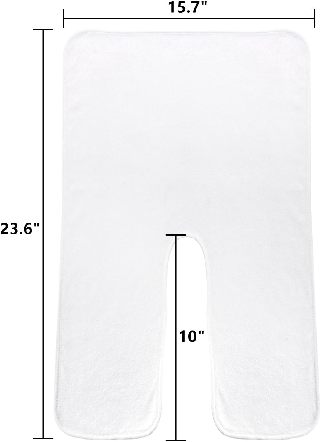 Facial Towels for Estheticians - Soft Microfiber U-Shaped Spa Towels | 6 Pack, White