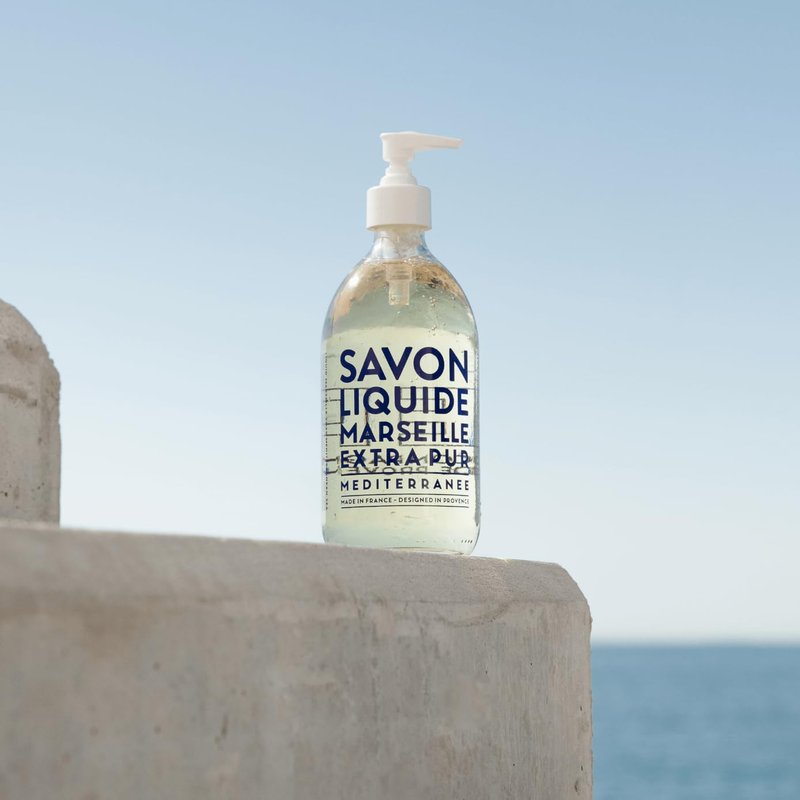 Compagnie de Provence Liquid Marseille Soap - Extra Pure Mediterranean Formula | 10 Fl Oz Pump Bottle