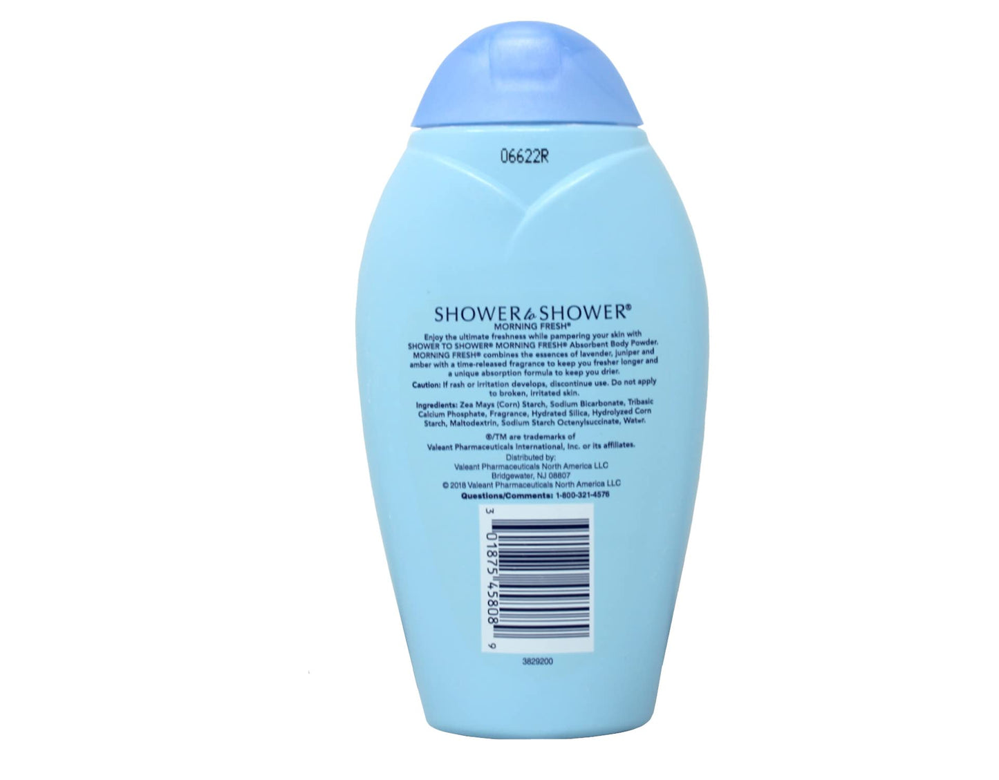 Shower to Shower Morning Fresh Body Powder with Lavender for Men & Women, Talc Free, Sweat Absorbing, Prevents Chafing & Odor, Deodorizing - 8 Ounce