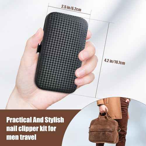 Manicure Set 10 in 1 Mens Gifts Nail Clipper Kit Travel Nail Set for Men and Women, Mens Nail Grooming Kit Birthday Thanksgiving Day Gifts for Him Her Boys Girls Husband Boyfriend