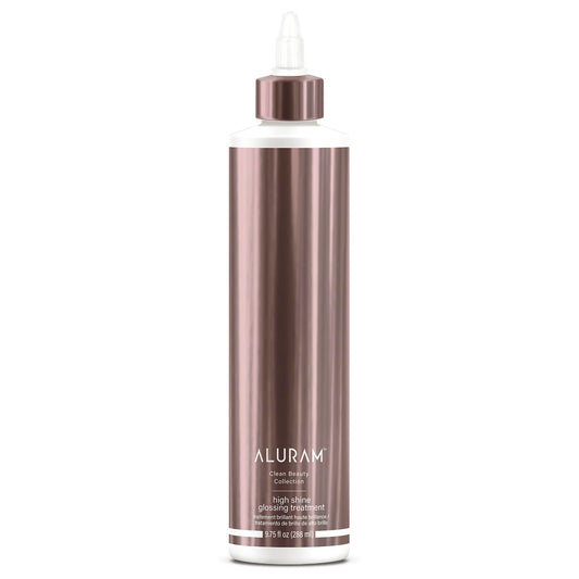 ALURAM High Shine Glossing Treatment (9.75 fl oz) Mirror-Like Shine - Color-Safe - Coconut Oil, Lactic Acid, Hibiscus - All Hair Types - Vegan, Gluten Free, & Cruelty Free - Clean Beauty Collection