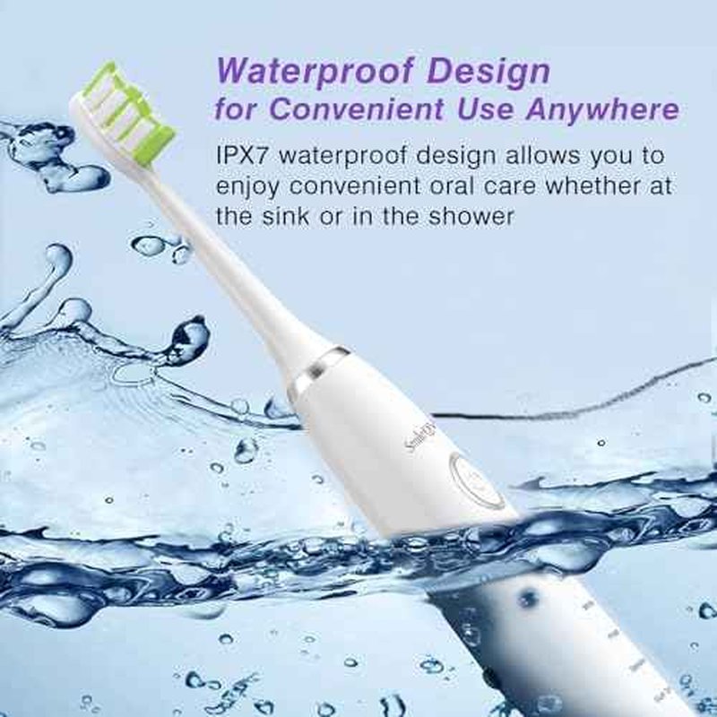 Advanced Sonic Electric Toothbrush with 4 Replacement Heads ? Multiple Modes for Deep Clean
