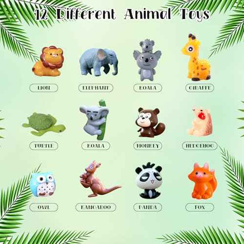 Bath Bombs for Kids with Surprise Inside Kid with Jungle Toys Inside, 12-Pack Organic Bath Bombs for Boys Bubble Bath with Magic Bathbombs, Birthday Gifts for Boys