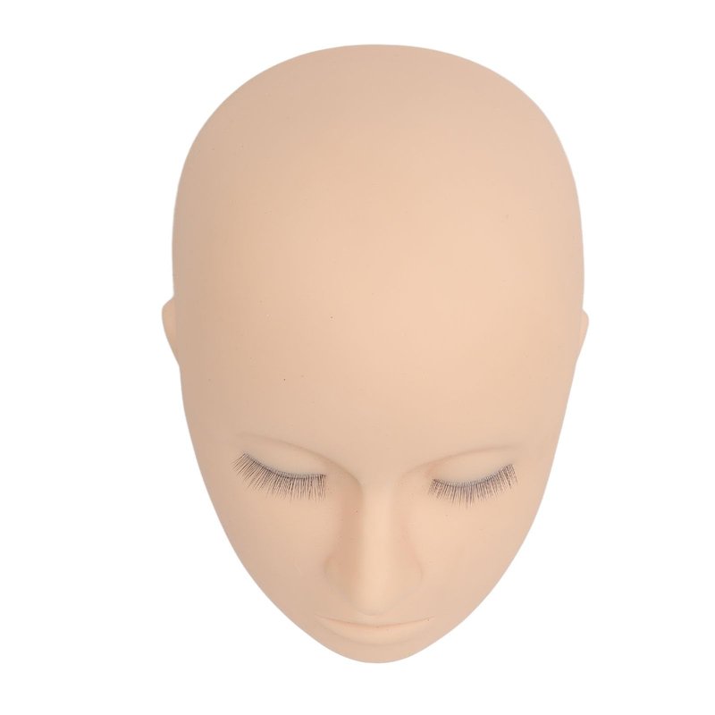 banapoy Lash Mannequin Head, 3 Layers Silicone, Eyelash Extension Training & Makeup Practice Head