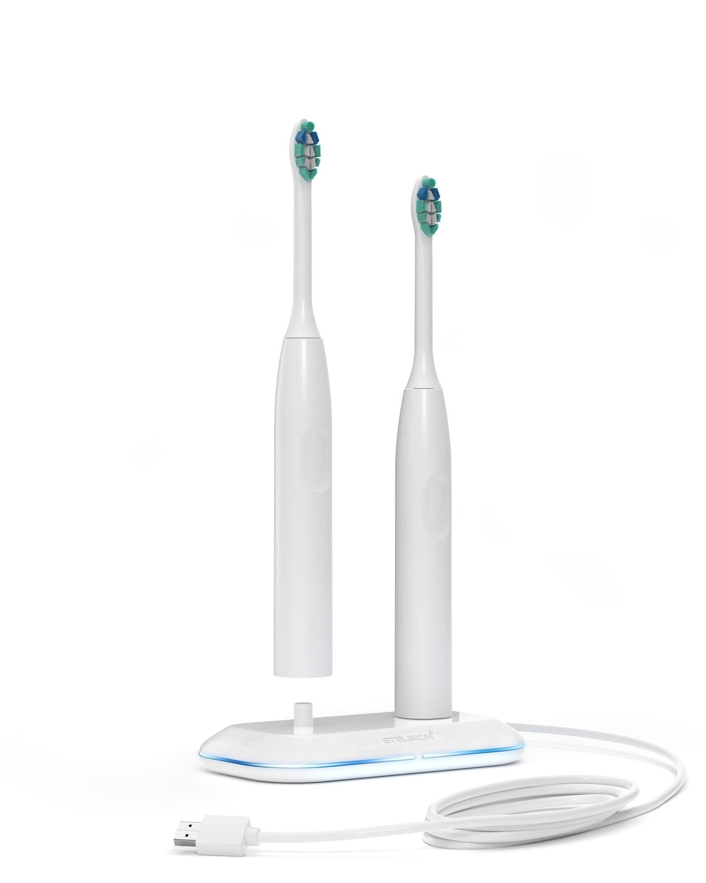Galvanox Dual Toothbrush Charger for Philips Sonicare Electric Toothbrushes - Replacement for HX6100 Works with Protective Clean 4100, 6100, Kids Models & More (Waterproof Charging Base) 2-in-1