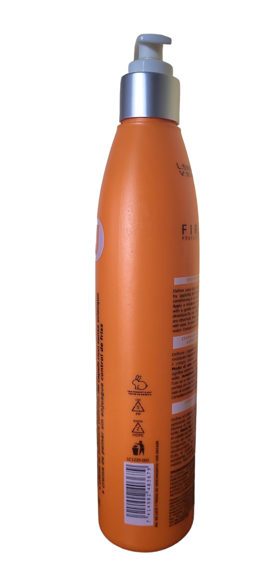 Firenze Professional Under Control Leave-In Conditioner 300ml (10.1 fl oz) – Anti-Frizz Hydrating Hair Treatment for Smooth, Manageable Hair