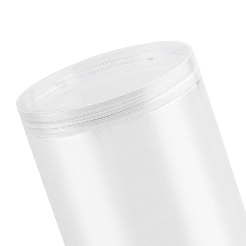 JEUIHAU 6 Pack 46 OZ Clear Plastic Jars with Lids,Round Empty PET Storage Jars,Cylinder Storage Jars Cosmetic Containers for Kitchen,Beauty Products,Snacks