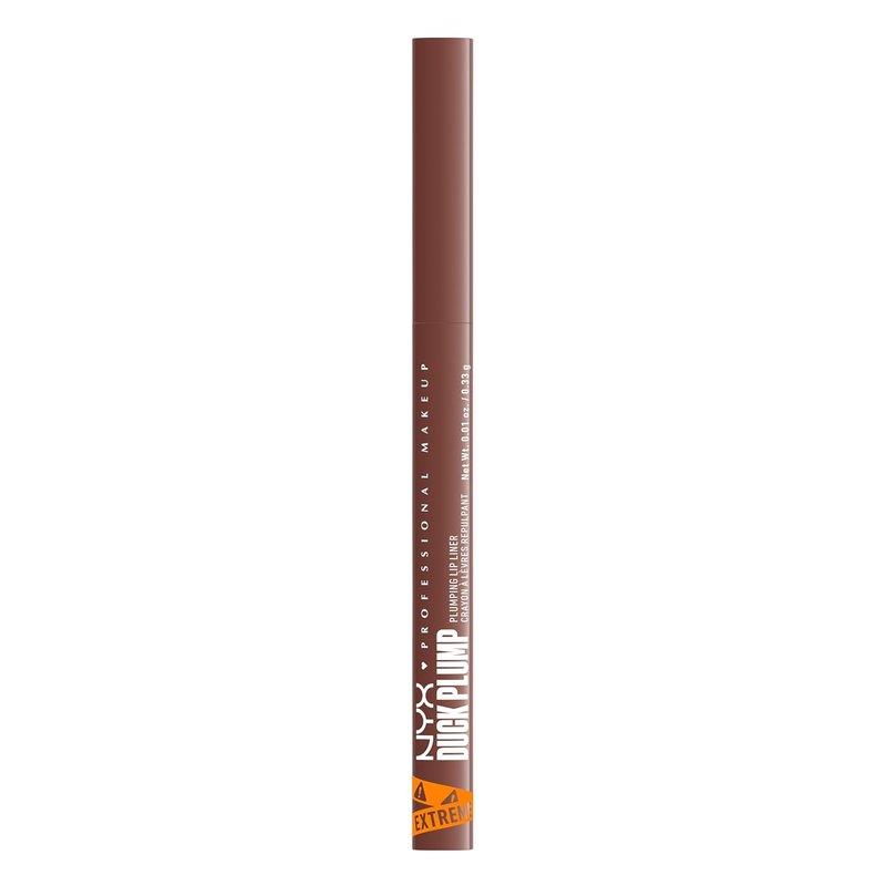 NYX Professional Makeup Duck Plump Lip Liner - Matte Pencil for Long-Lasting 10HR Wear | Deep Nude Shade