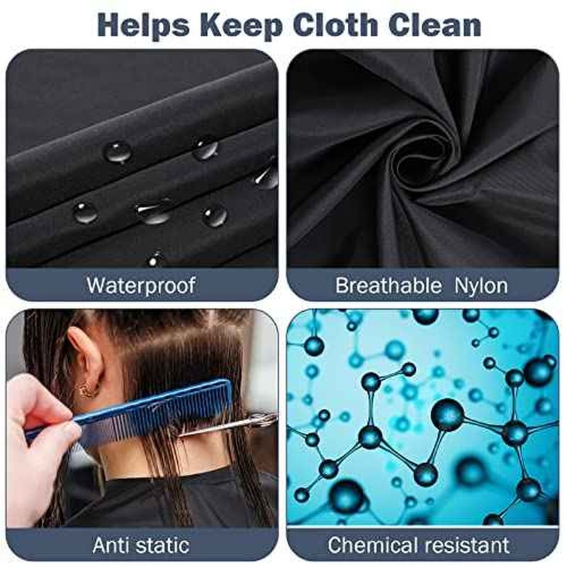 12Pcs Barber Cape 64 x 56'' Large Waterproof Hair Cutting Salon Cape Adjustable Snaps for Hair Dye Salon Stylist Supplies