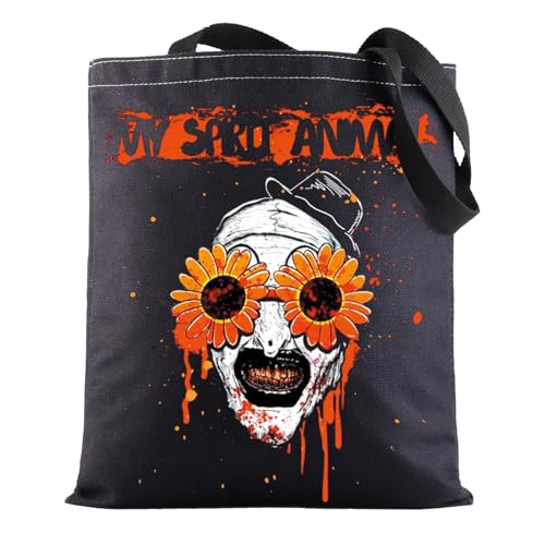 BWWKTOP Clown Movie Cosmetic Makeup Bag Movie Fans Gifts Horror Movie Zipper Pouch for Women Girls