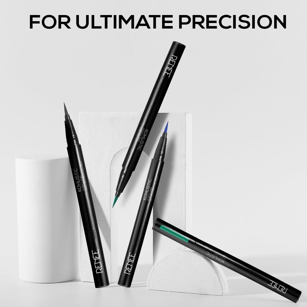 RENEE Pointy End Sketch Pen Eyeliner - Smudge Proof, Matte Finish, Light Weight, Water Resistant, Long Stay, Highly Pigmented with One Stroke Application Formula - Black