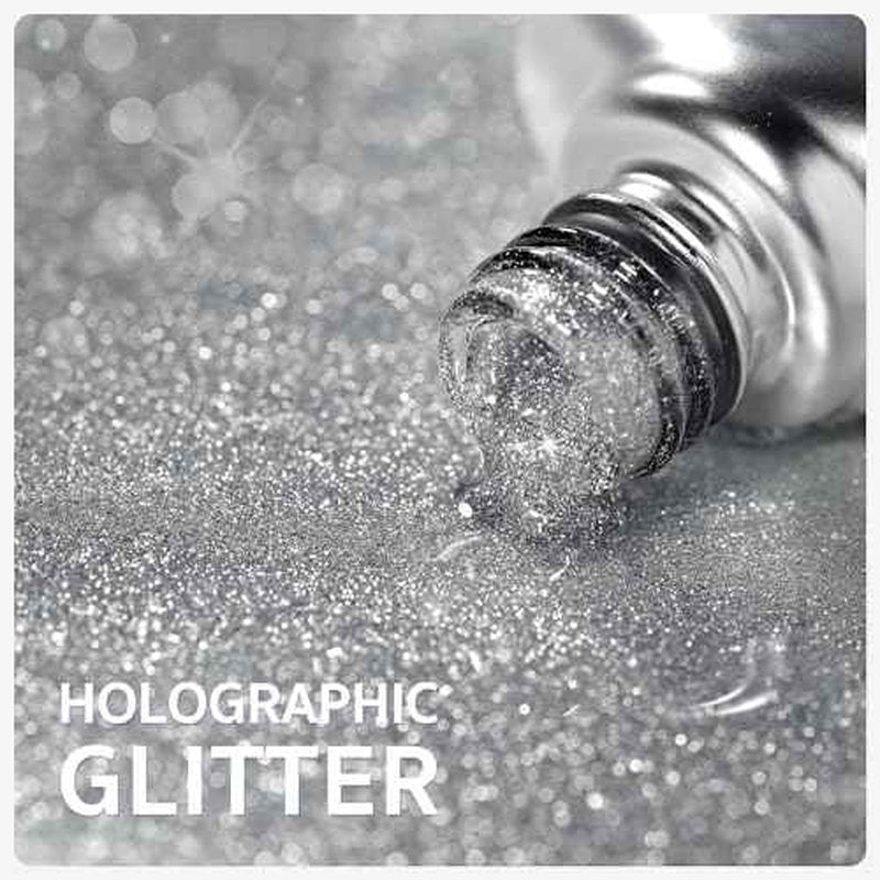 GAOY Platinum Cat Eye Gel Nail Polish, 16ml Silver Glitter Holographic Nail Polish with Magnet, Reflective Translucent UV Gel, 2230 Star Shower