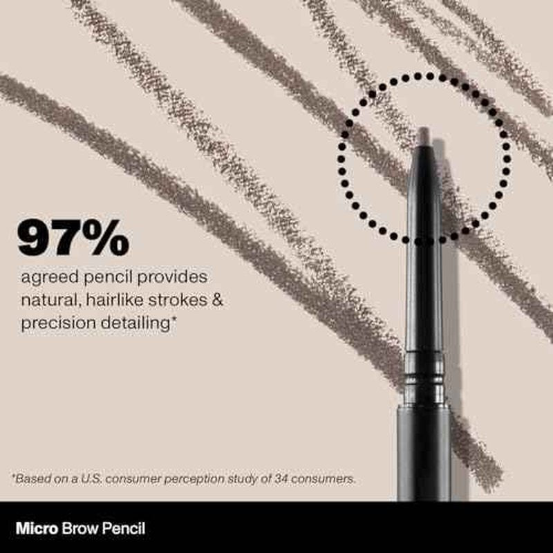 Morphe Micro Dual Eyebrow Pencil - Dual-Ended Brow Pencil Featuring a Retractable, Ultra-Precise, Pointed Tip - Richly Pigmented, Smooth-Gliding, Long-Lasting Wax Formula - Java (0.003 oz)