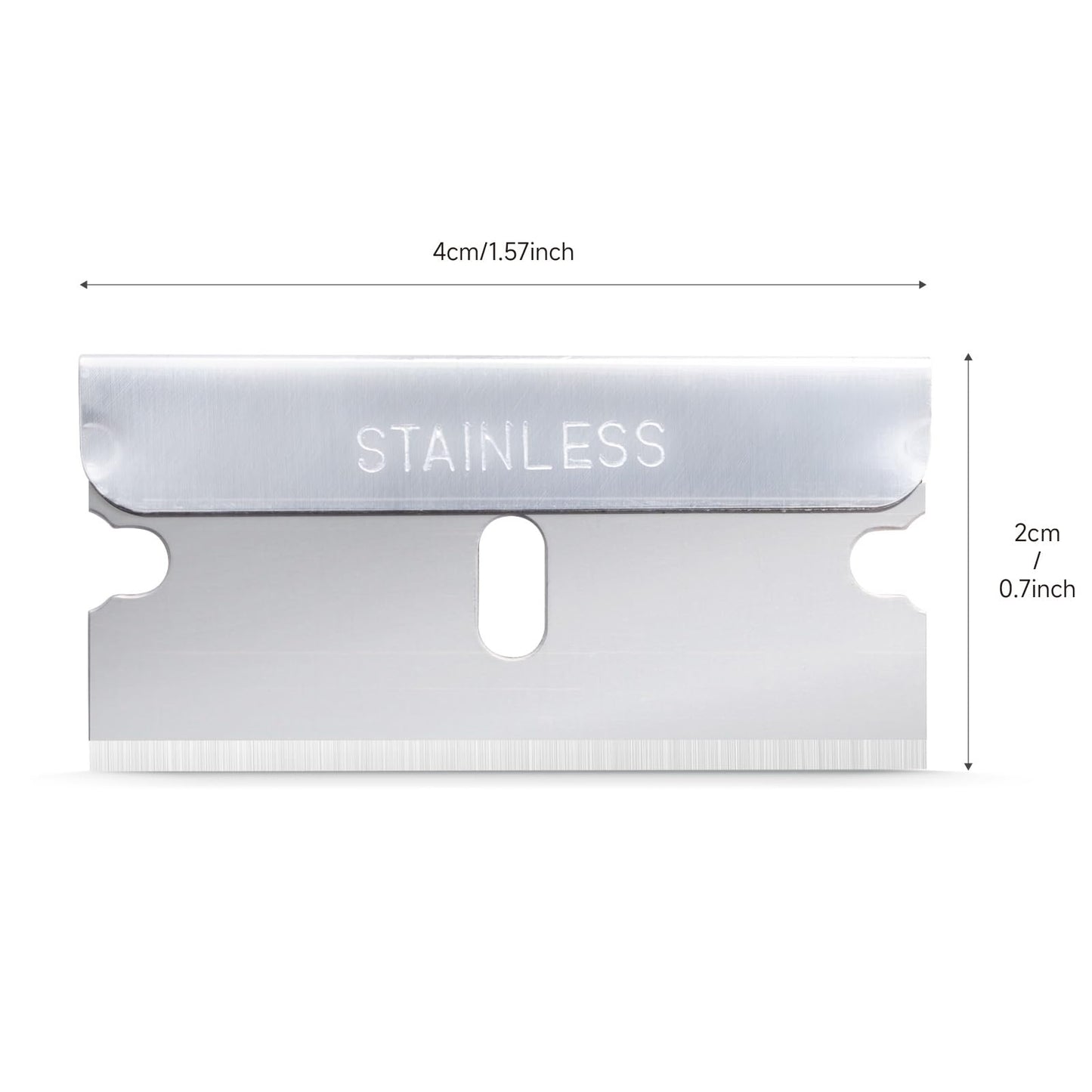 FOSHIO 600PCS Stainless Steel Single Edge Razor Blades, Individually Wrapped Blades for Razor Blade Scraper, Removing Labels, Stickers, Decals, Gasket, Cleaning Glass Stove Top, Window
