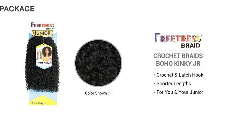 FreeTress Crochet Braids Boho Kinky Jr (5-PACK, 2)