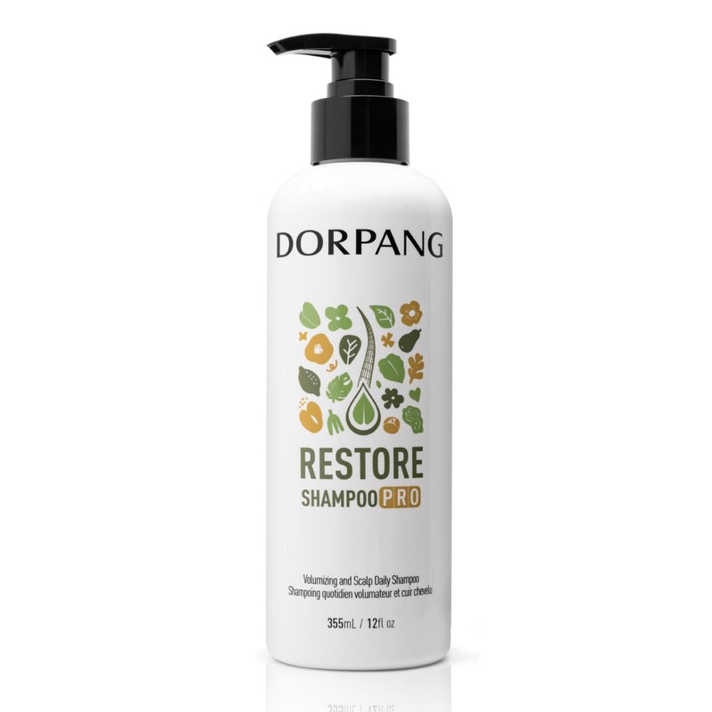DORPANG Restore Shampoo for Thinning Hair for Women and Men, Peptide Shampoo with AnaGain™, Clinically Formulated to Fuller-Looking Hair & Scalp Balance, Sulfate-Free, 12 fl oz (355ml) Floral Scent