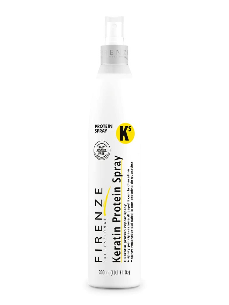 Firenze Professional Keratin KS Protein Repair Spray 300ml (10.1 fl oz) – Leave-In Conditioning Spray for Smooth, Manageable Hair