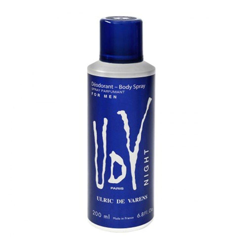 UDV Ulric De Varens Night 200ml Deodorant Spray, Deodorant For Him