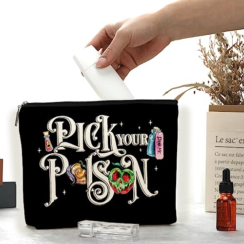 Decohim Emperor Makeup Bag Cosmetic Bag Accessory Bag Gifts for Women Halloween Evil Queen Witch Stuff Birthday Christmas Halloween Party Gift for Llama Villain Lover Fans Sister Girl BFF Fandom