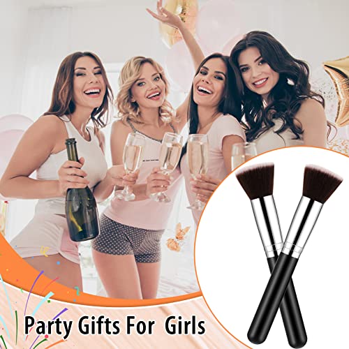 Baderke 20 Pcs Flat Top Foundation Brush Kabuki Cosmetics Synthetic Dense Face Blush Makeup Brush for Liquid, Cream, Powder, Blending, Buffing, Stippling Face Makeup Tools