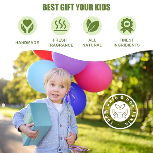 Bath Bombs for Kids with Dinosaur Toys Inside, 8 Pack XXL Large Dinosaur Bath Bombs Bubble Bath Gift Set, Perfect Birthday Christmas Easter Dino Toys Gifts for Kids 3-12, Girls and Boys