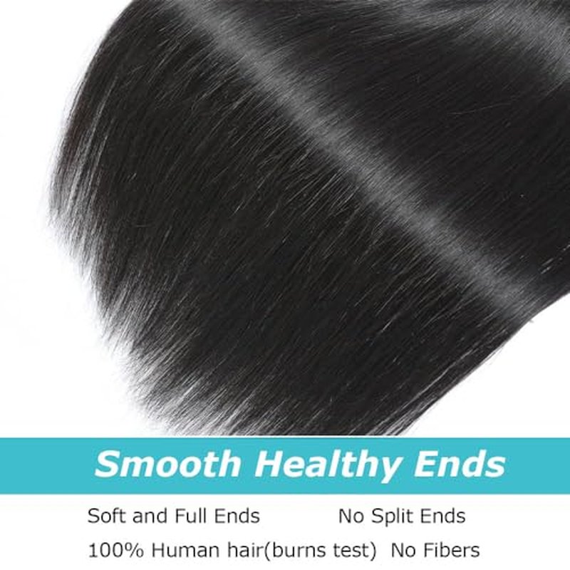 Human Hair Bundles Straight 1 Bundle 26 Inch Brazilian Virgin Straight Human Hair Bundles For Black Woman