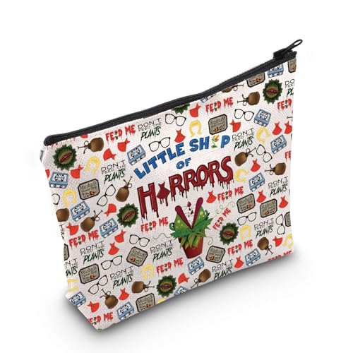 WCGXKO Horror Lover Gift Scary Movie Gift Little Shop Movie Makeup Bag Scary Lover Gift