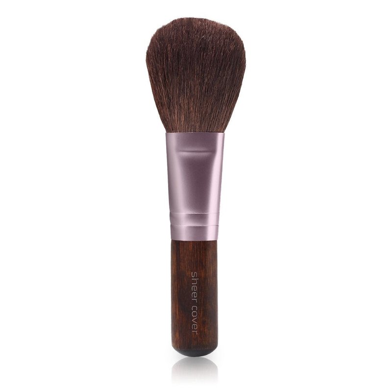 Sheer Cover – Flawless Face Kit – Perfect Shade Mineral Foundation – Conceal & Brighten Highlight Trio – with FREE Foundation Brush and Concealer Brush – Dark Shade – 4 Pieces