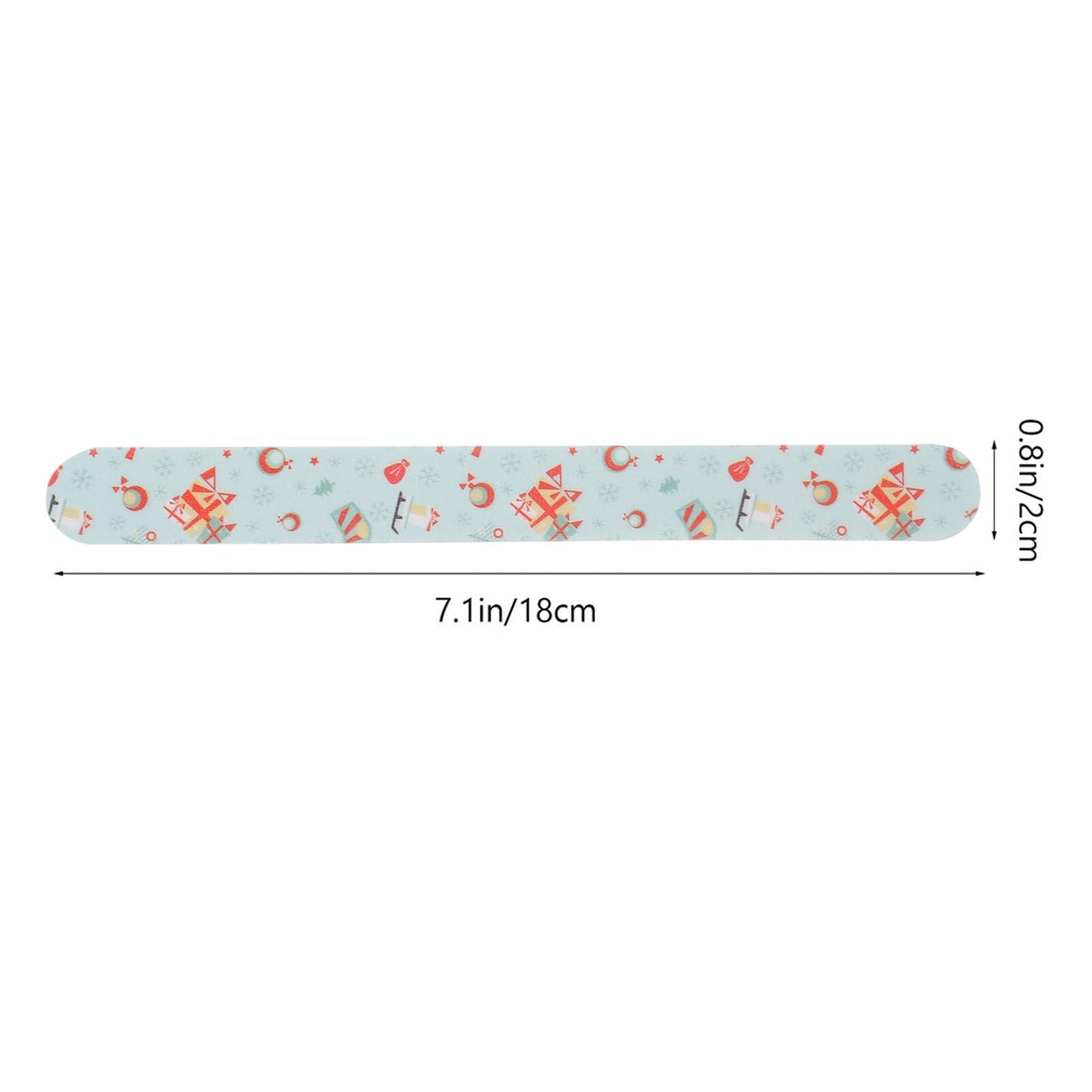 Beaupretty 24pcs Christmas Nail Files EVA Nail Shiners Double Sided Emery Board Nail Sanding File Nail Shine Buffer Polisher Nail Art Manicure Tools