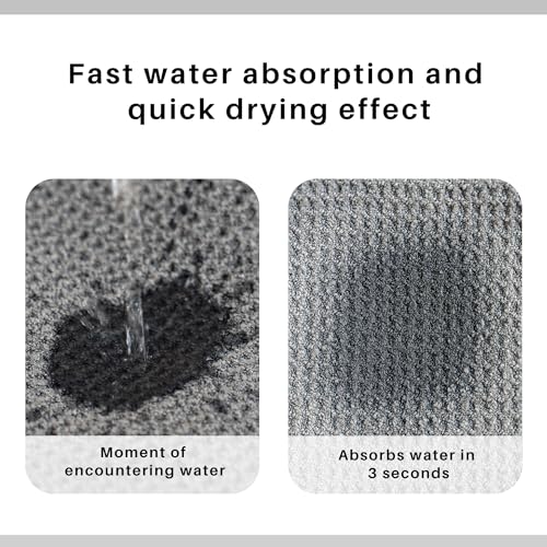 2 Pack Microfiber Hair Towel Wrap for Women, 32" x 11" Waffle Weave Hair Plopping Towel for Curly, Long & Thick Hair, Anti-Frizz Hair Turbans for Wet Hair (Pink, Grey)