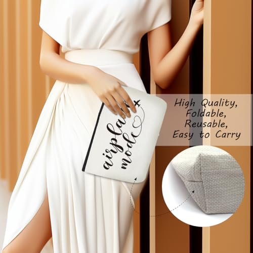 4PCS Funny Airplane Travel Gifts for Women Makeup Bag Travel Essentials Cosmetic Bag Traveling Toiletry Bags Flight Vacation Gifts for Girls Bestie Travelers Girls Trip Birthday Christmas Mothers Day