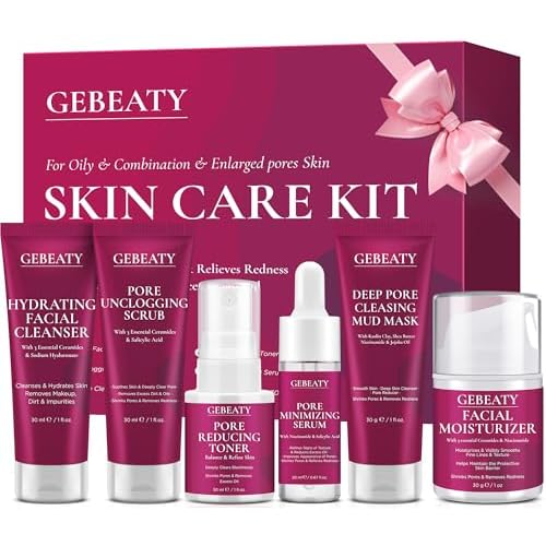 Skin Care Set,Women Girls Skin Care for Teens 10-12, Hydrate, Glow,Minimize Pore,Smooth,Travel Skincare,Birthday Teen Girl Gifts Trendy Stuff,Christmas Stocking Stuffers for Teens Teenage Tween Women