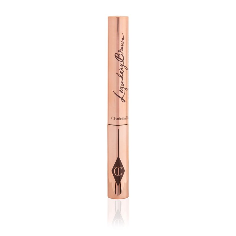 Charlotte Tilbury Legendary Brows Tinted Eyebrow Gel - Micro-Precision Brow Brush Adds Fullness, Texture & Feathered Definition - Water-Resistant Formula - Black Brown