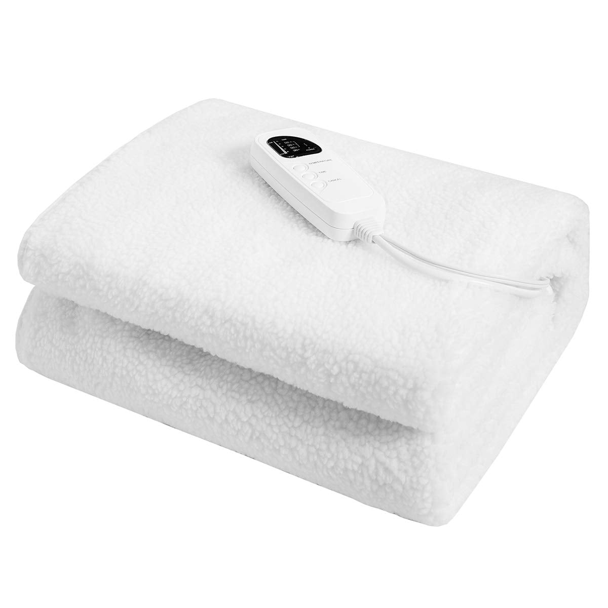 Giantex Massage Table Warmer, Heated Mattress Pad, Electric Heating Pad with 5 Heat Settings, 12 Ft Cord and Overheat Protection, Digital Timer, 71 x 30 Inches Massage Bed Warmer for Spa Table, White