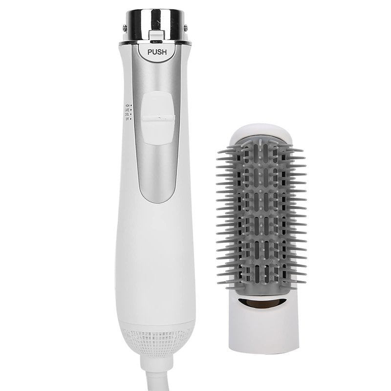 ZJchao 2 in 1 Hair Dryer Brush, Negative Ion Anti-frizz Hot Air Brush Blower, Professional Electric Household Hair Curling Comb, Protable Hair Dryer Comb Machine