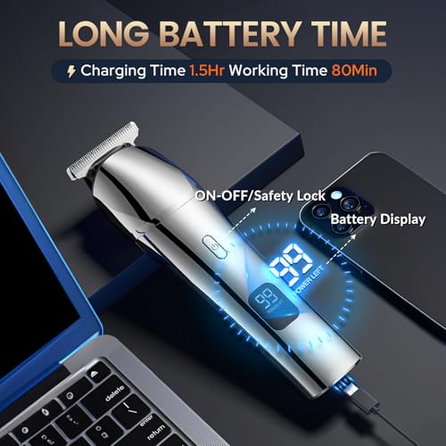 Beard Trimmer & Hair Clippers for Men, Electric Razor & Shaver for Nose Body Face Mustache, Cordless Hair Trimmer, Waterproof Men's Grooming Kit, Gifts for Men Husband Father