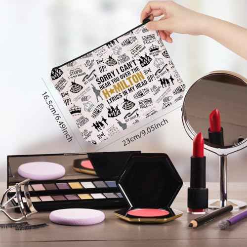 WCGXKO American Musical Makeup Bag Musical Theater Lover Gift for Musical Lovers (Hami Bag)