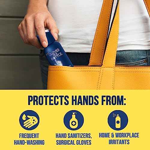 Gloves In A Bottle Hand Lotion for Nurses ? Best Travel Hand Cream for Dry, Cracked Hands, Eczema & Psoriasis Relief ? Silicone Glove Hand Lotion for Healthcare Workers ? 2 oz