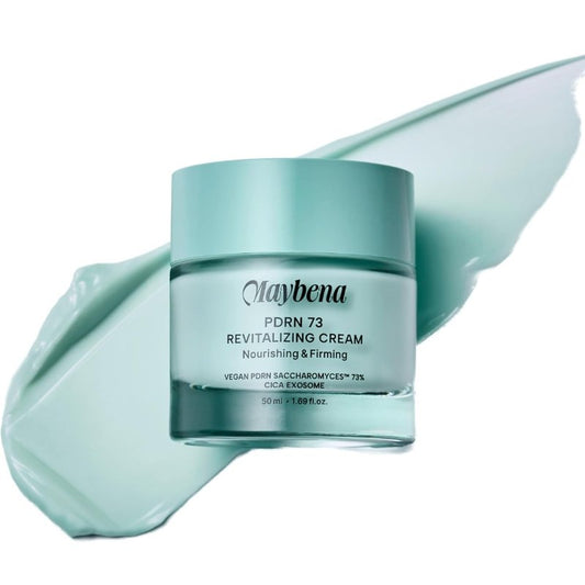 Maybena PDRN 73 Revitalizing Cream (73% Plant PDRN, Fast Absorbing Formula) – Korean Beauty Skin Care Moisturizer for Face Skincare Facial