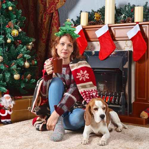 BQTQ 15 Pieces Christmas Headbands Party Hats Headbands for Christmas Holiday Favour