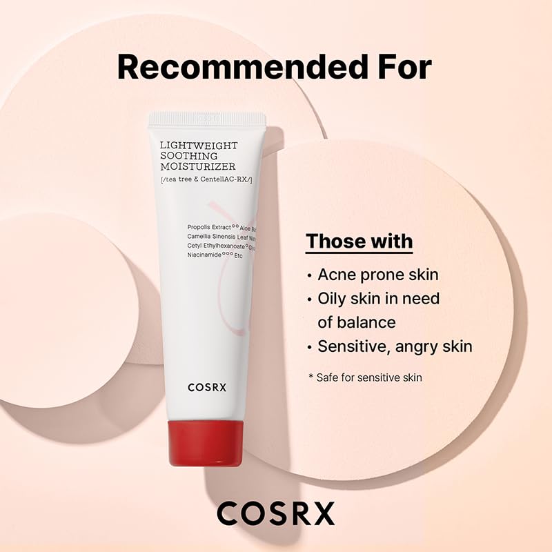 COSRX AC Collection Lightweight Soothing Moisturizer - Aloe Vera Extract 71.2% | 80ml / 2.70 fl. oz.